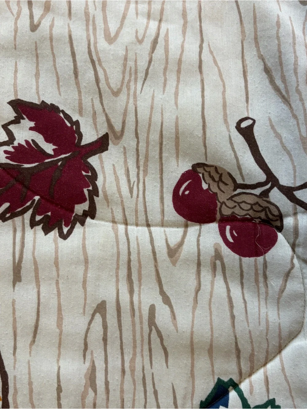 Vintage True Grit Kimlor Mills Woodland Animal Comforter Full Double Cabin Lodge